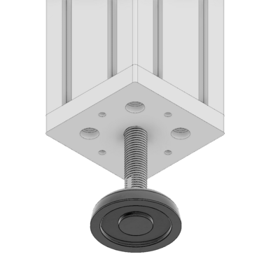 32-9090M12S-1SS MODULAR SOLUTIONS MOUNTING PLATE 90 X 90 M12 THREADED THRU HOLE